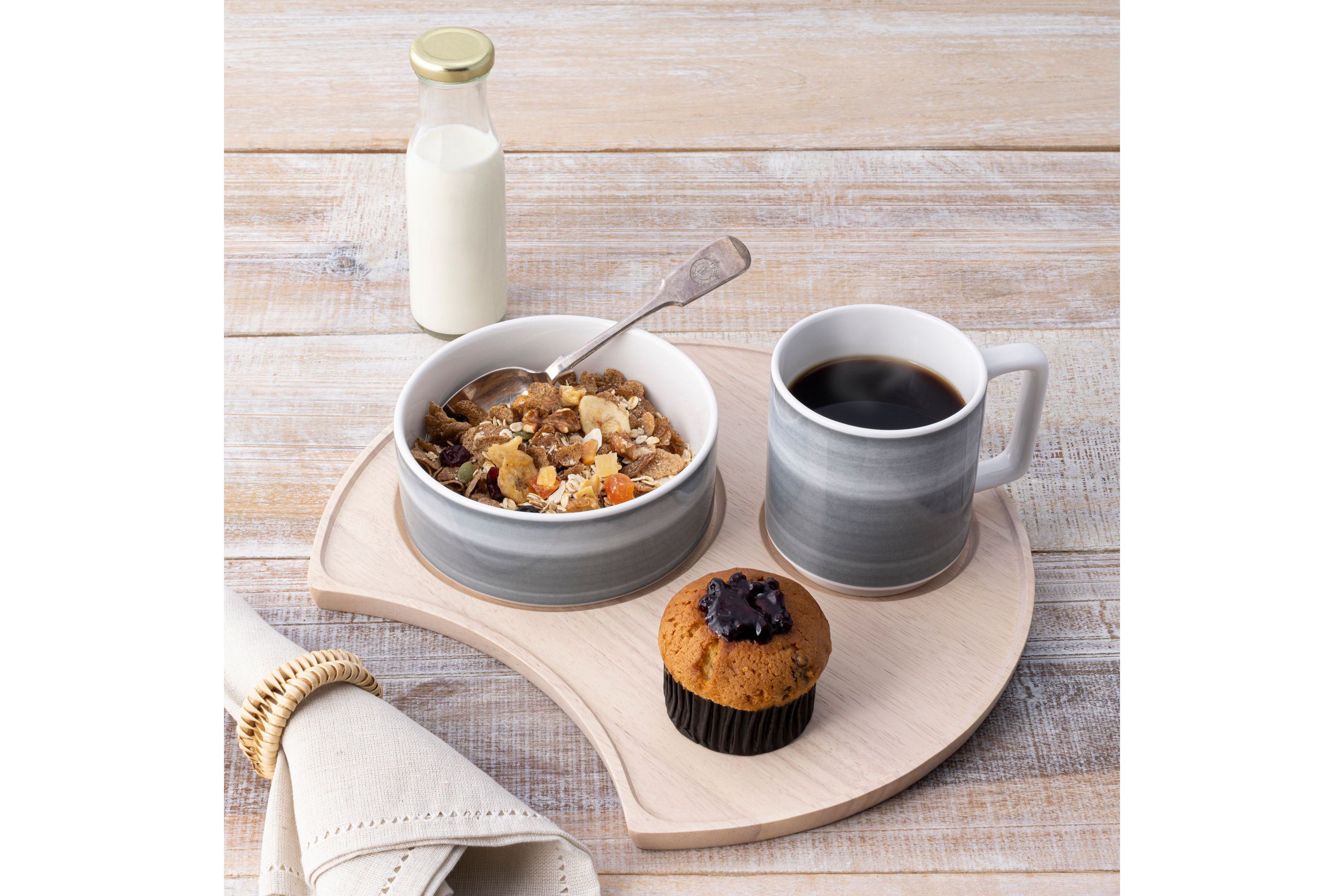 Hammock Wood Crescent Serving Tray 13"