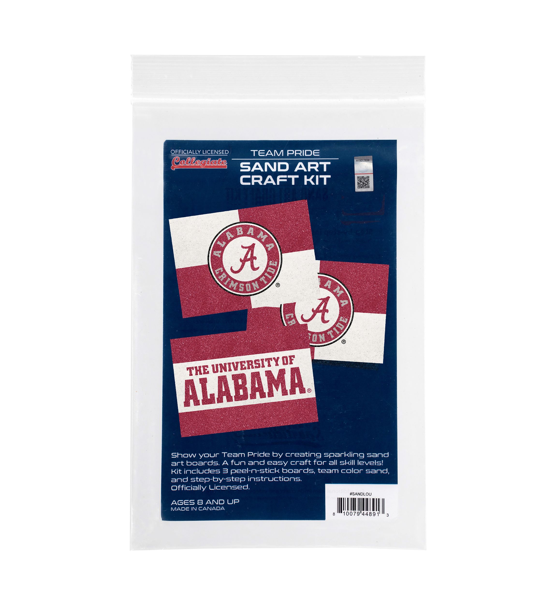 NCAA Alabama Crimson Tide Team Sand Arts and Crafts Kit