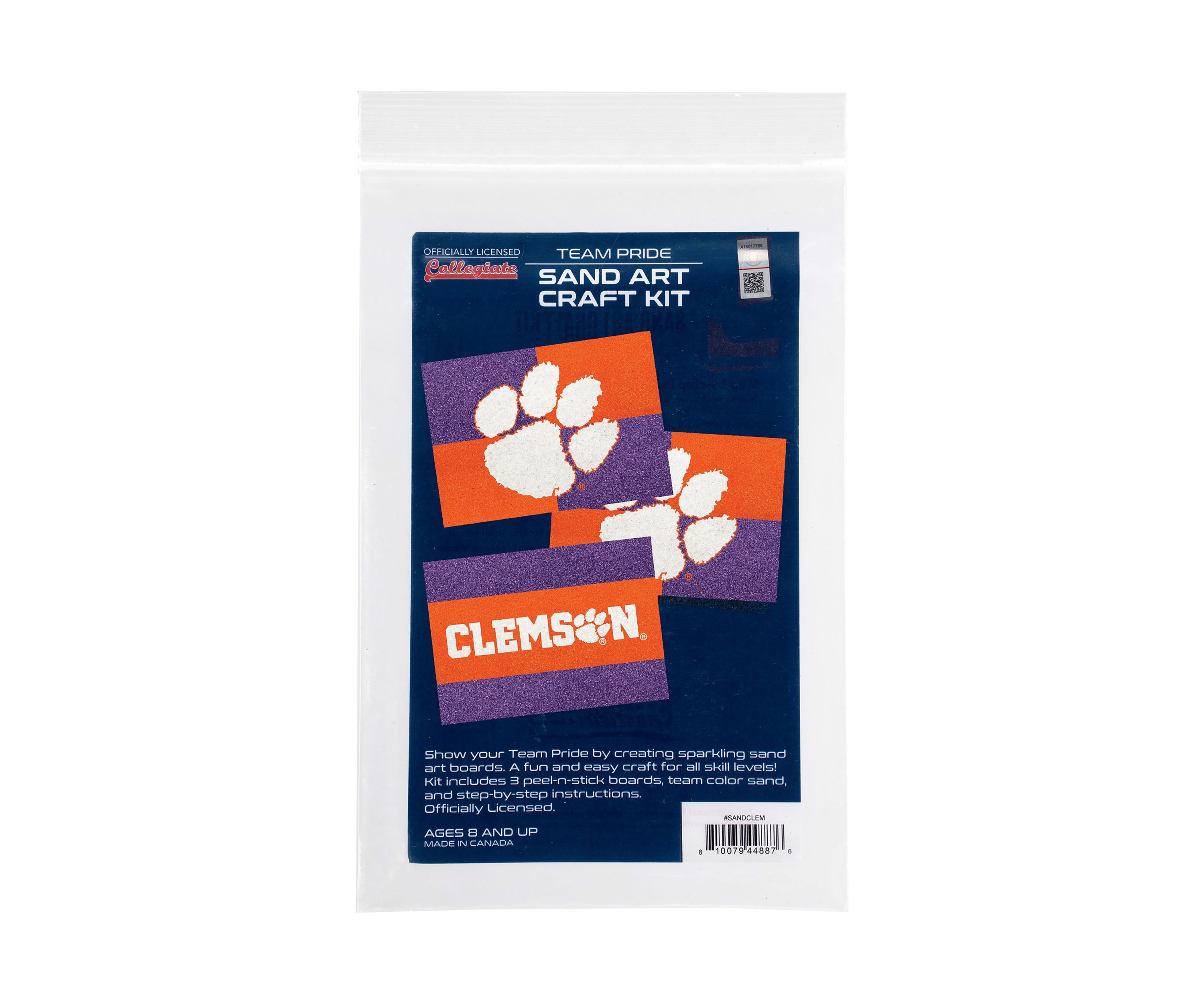 NCAA Clemson Tigers Sand Art Craft Kit