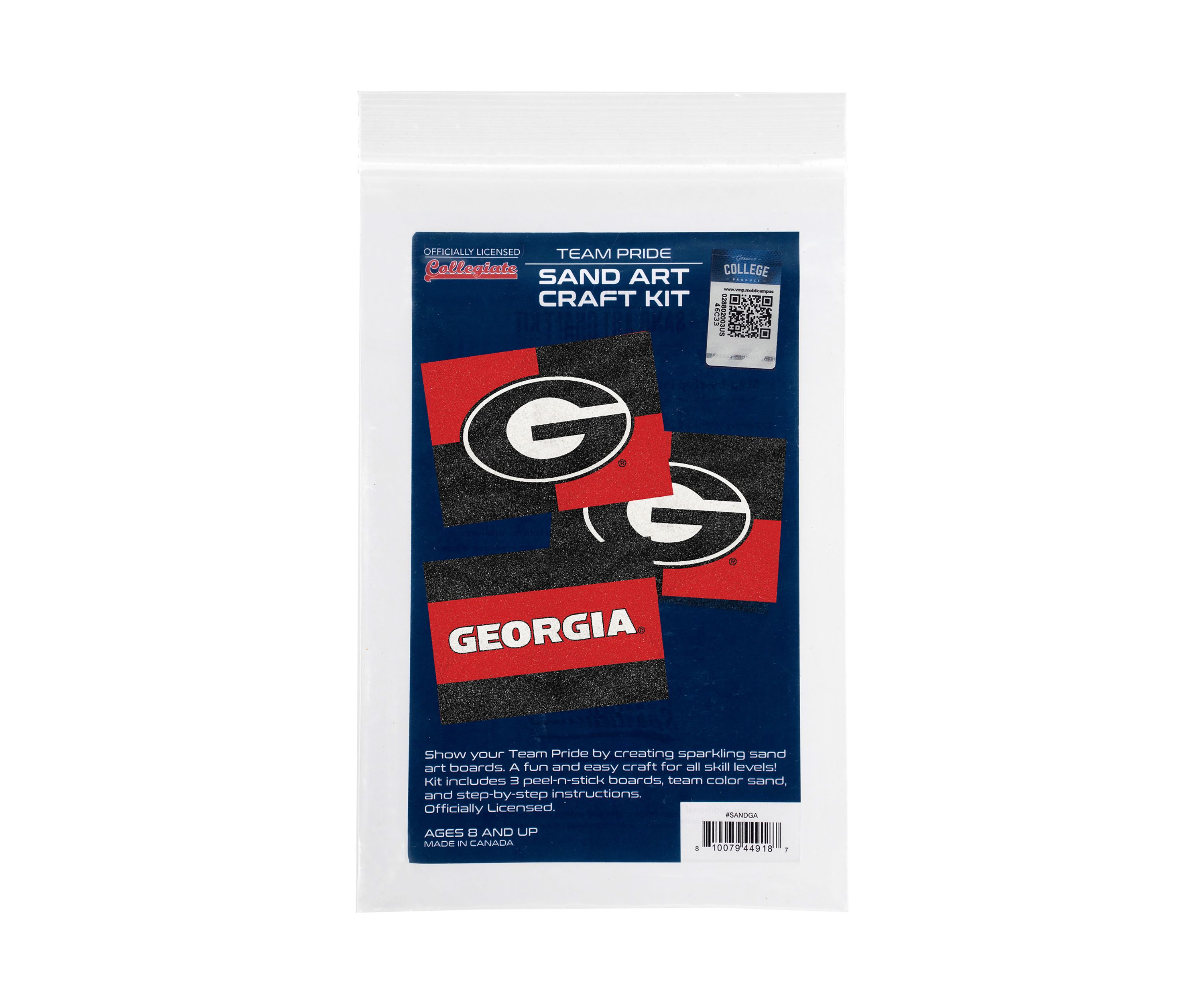 NCAA Georgia Bulldogs Team Sand Arts and Crafts Kit