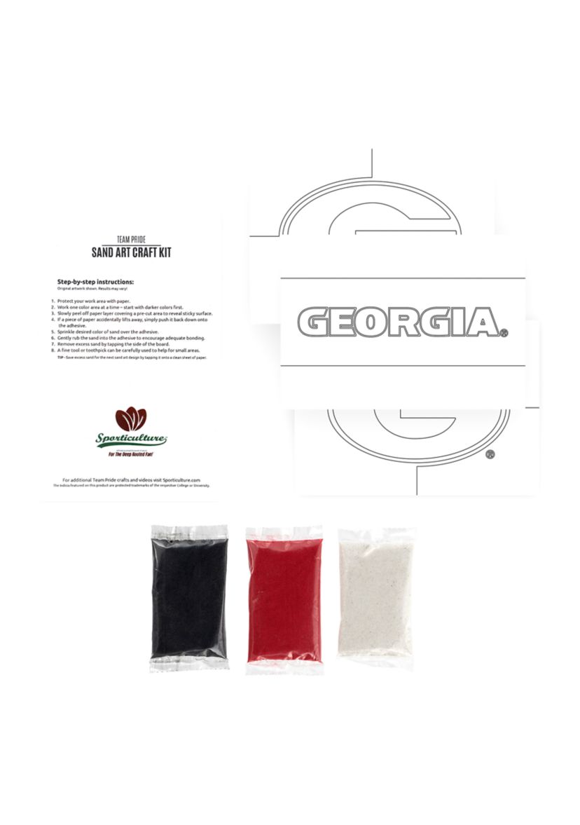 NCAA Georgia Bulldogs Team Sand Arts and Crafts Kit