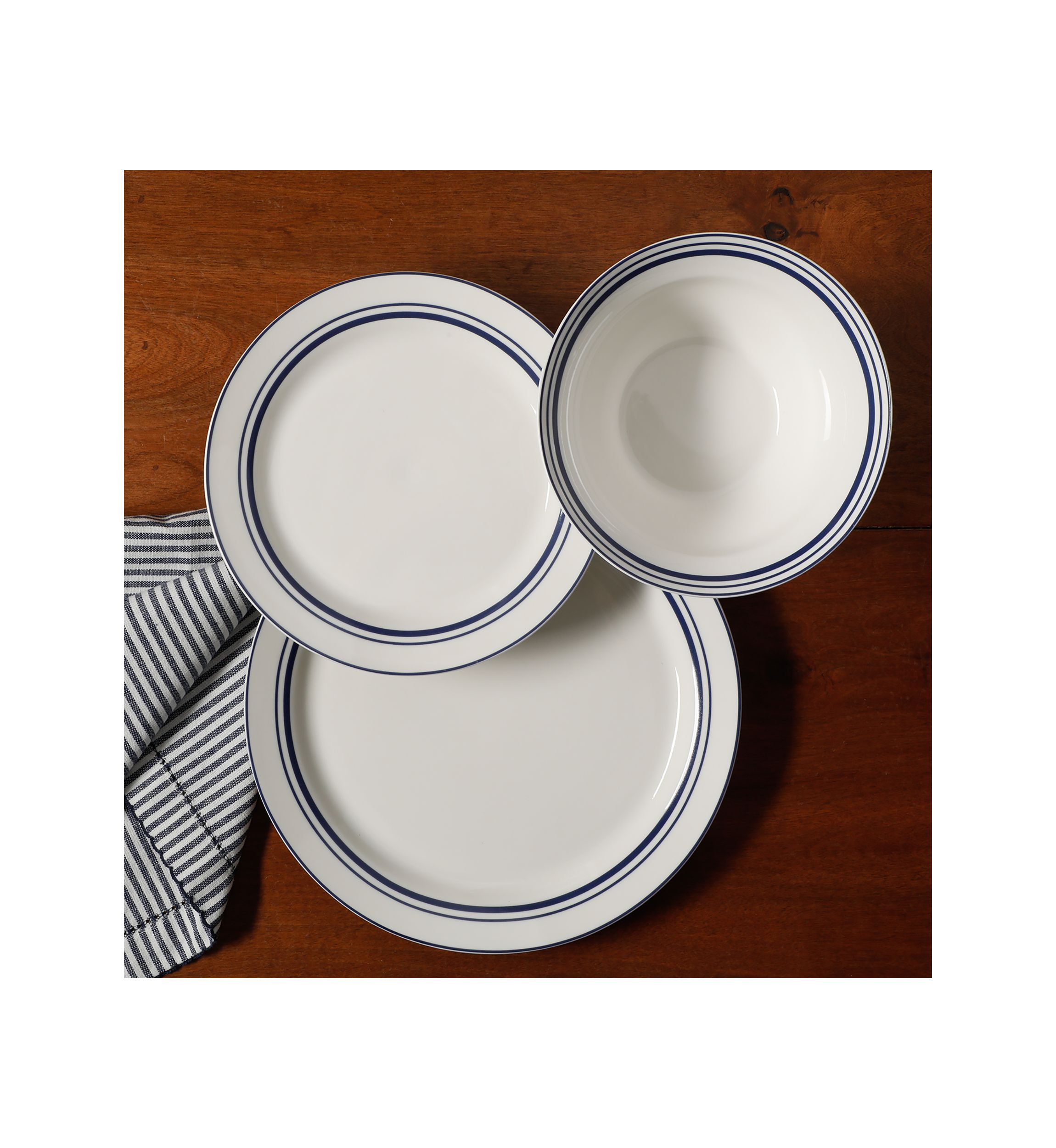 Le Marais 12 Piece Fine Ceramic Dinnerware Set