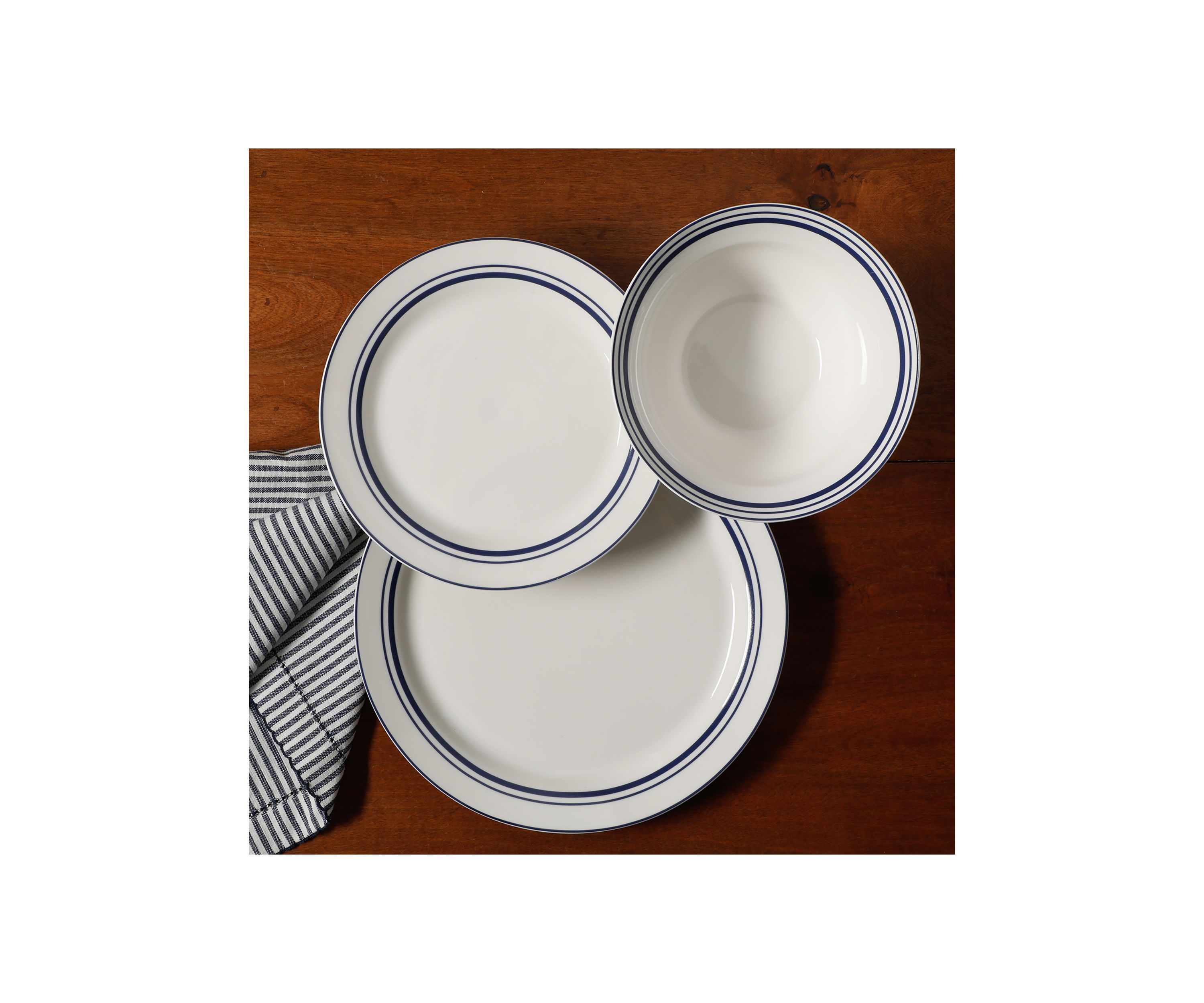 Le Marais 12 Piece Fine Ceramic Dinnerware Set