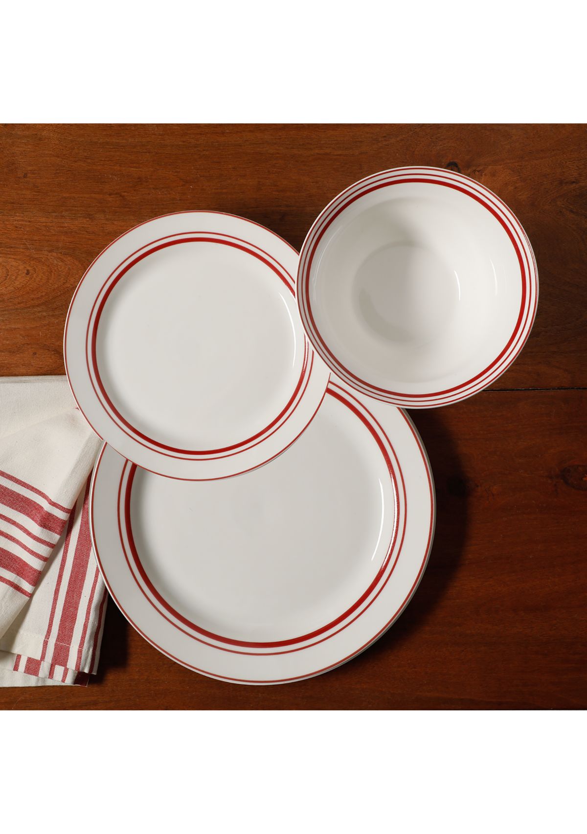 Le Marais 12 Piece Fine Ceramic Dinnerware Set