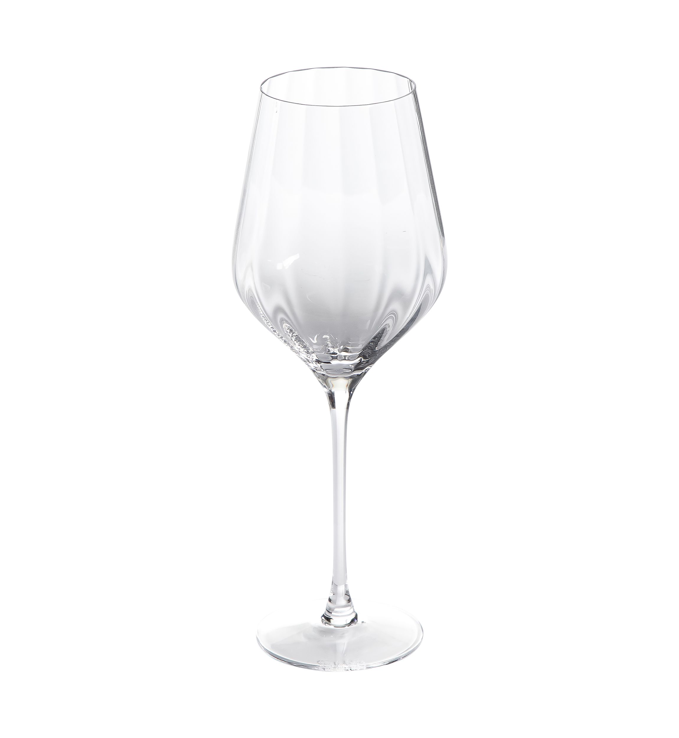 Optic Glassware Set of 4 Wine Glasses