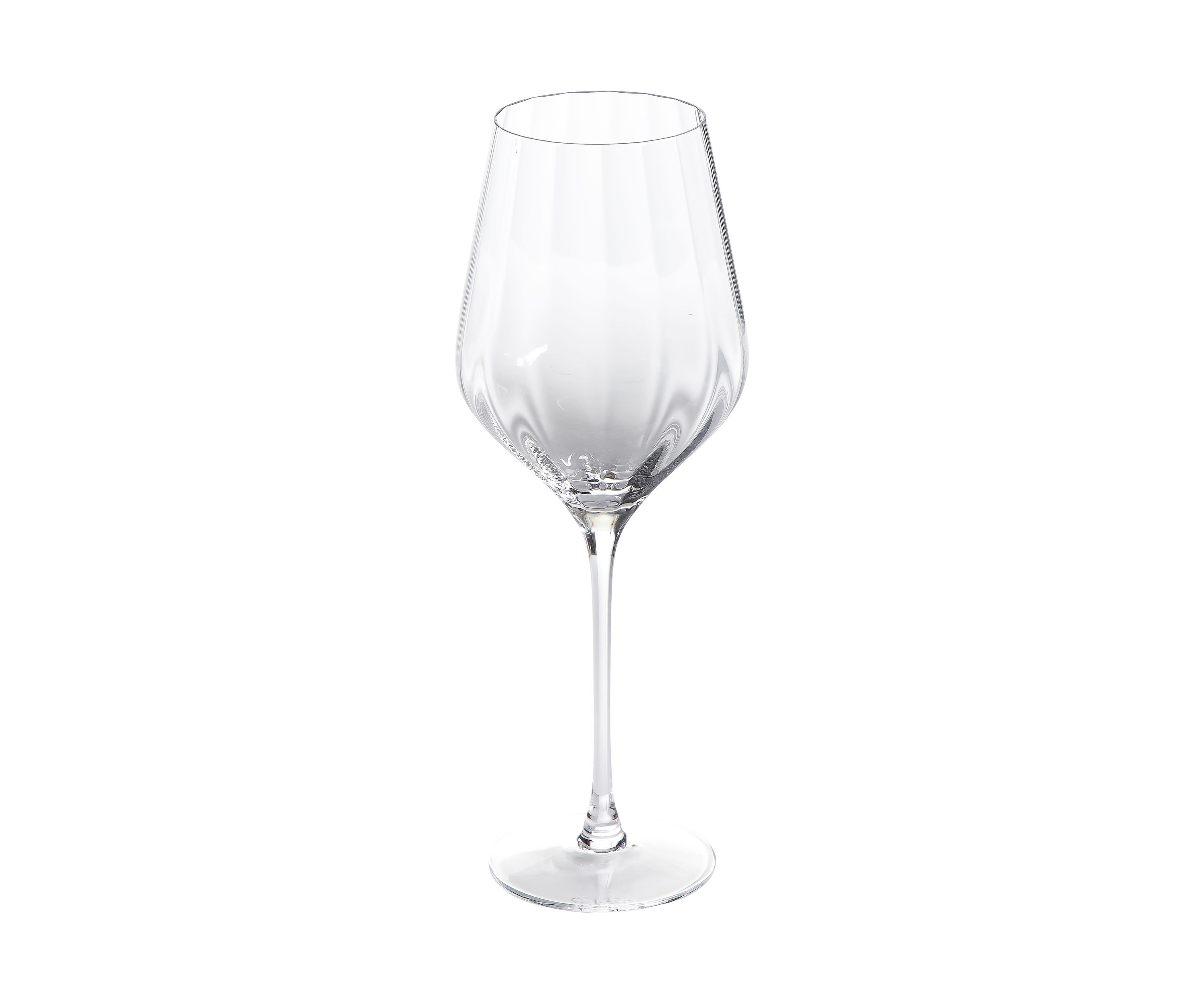 Optic Glassware Set of 4 Wine Glasses