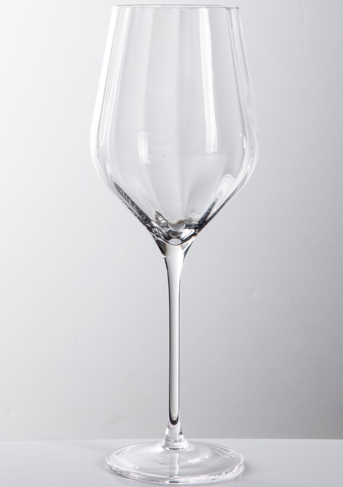 Optic Glassware Set of 4 Wine Glasses