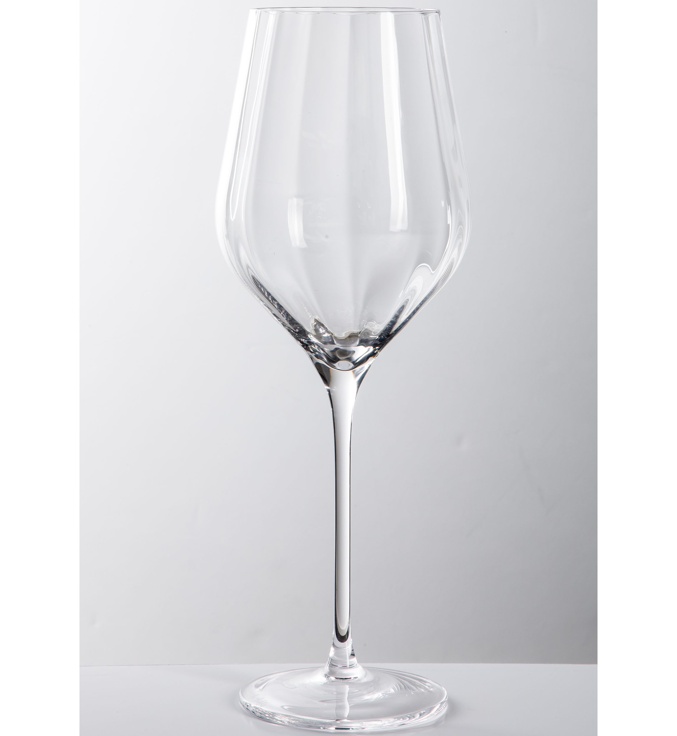 Optic Glassware Set of 4 Wine Glasses