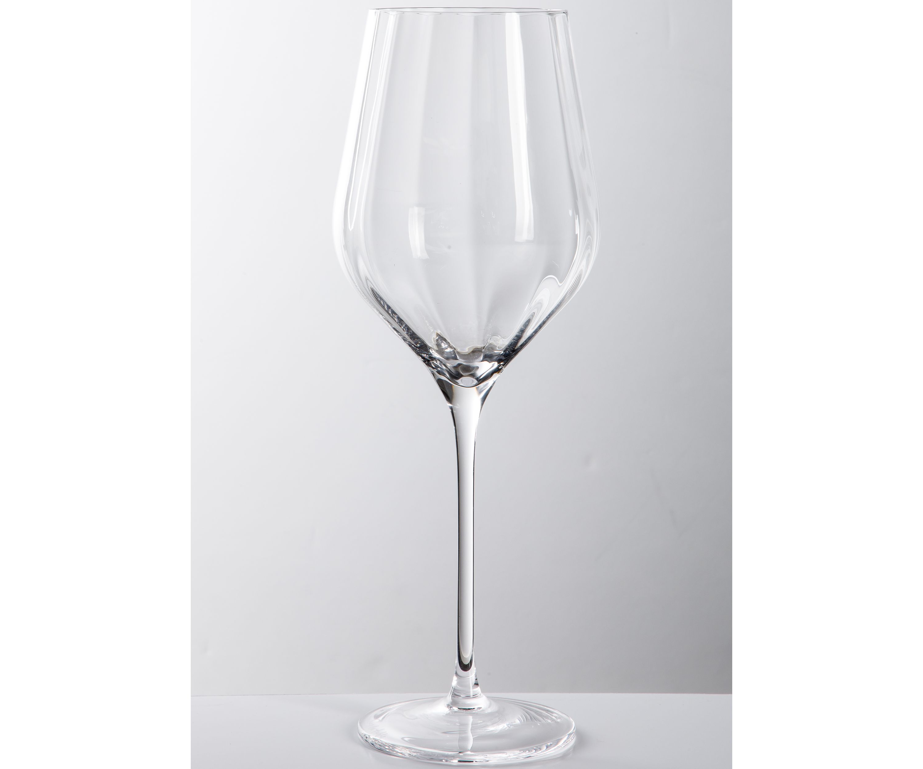 Optic Glassware Set of 4 Wine Glasses