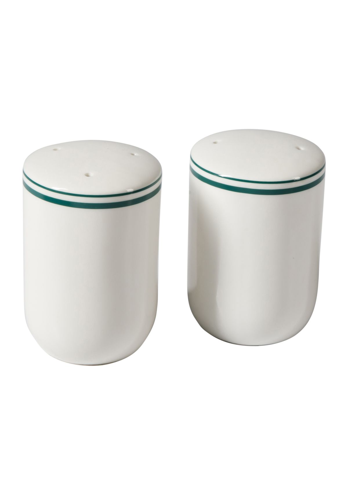 White and Green Salt & Pepper Set