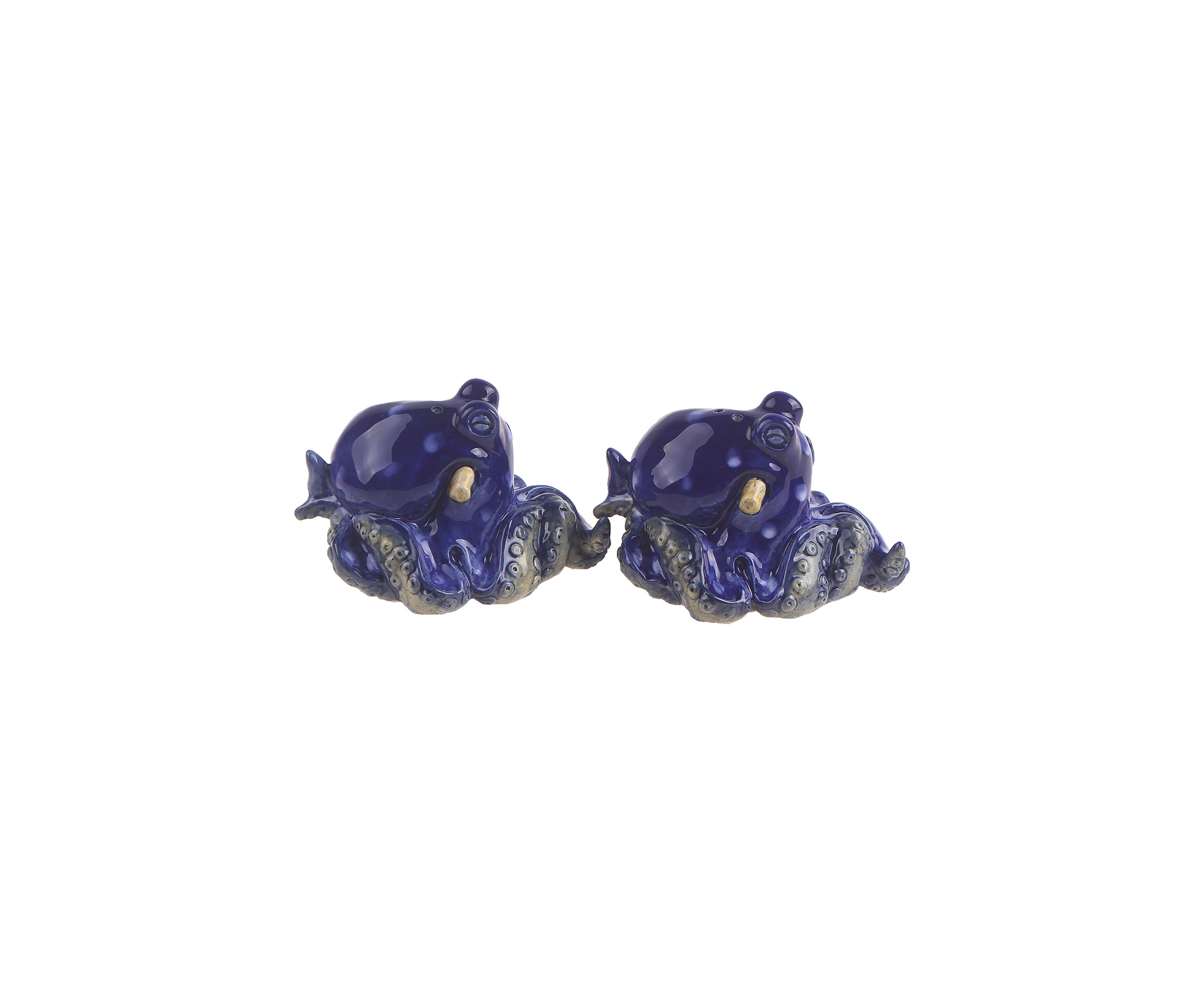 Blue Octopus Salt and Pepper Set
