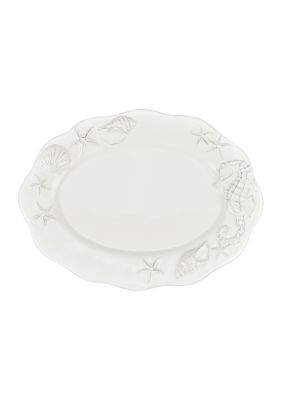 Laguna Coastal White Oval Platter