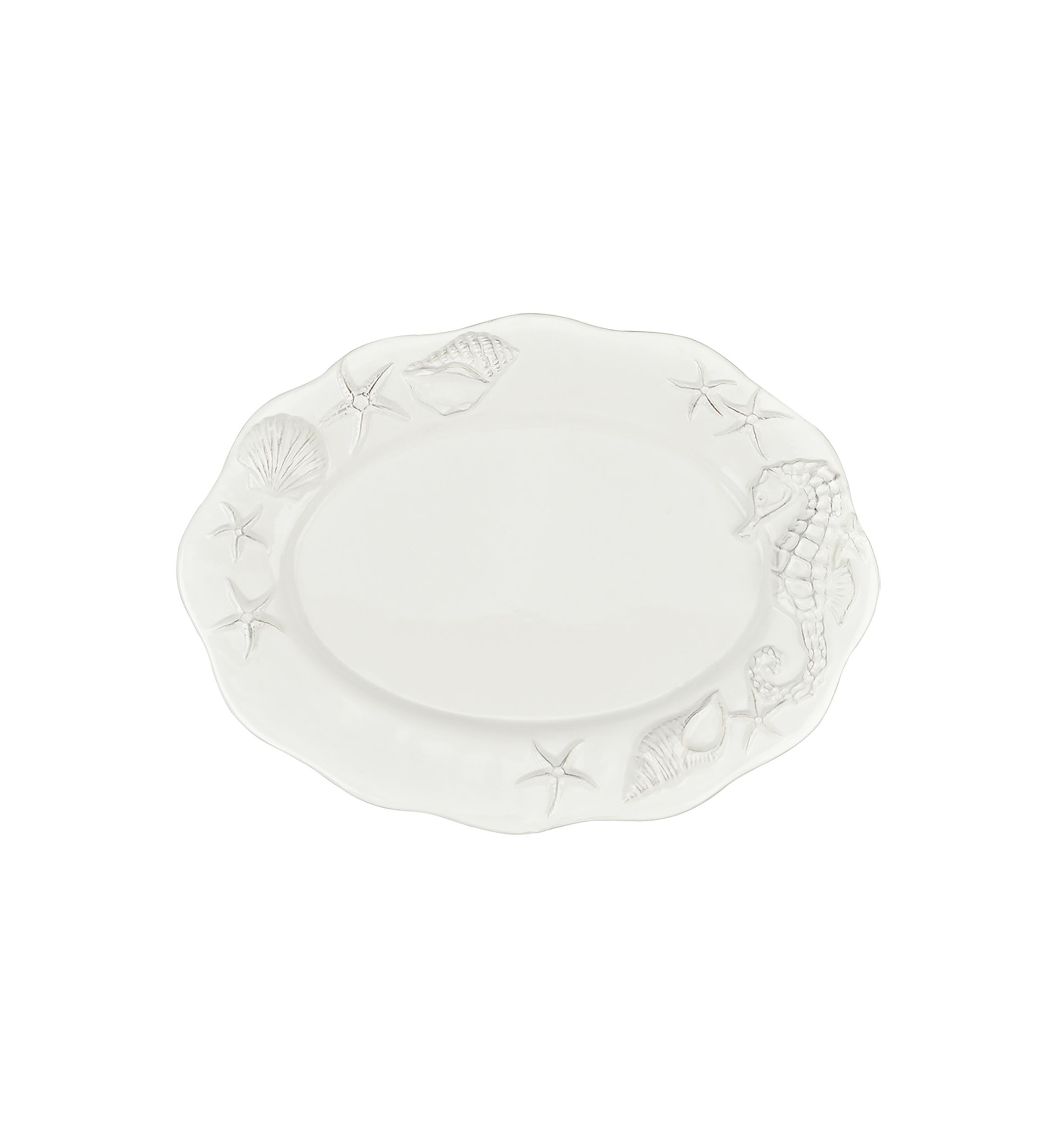 Laguna Coastal White Oval Platter