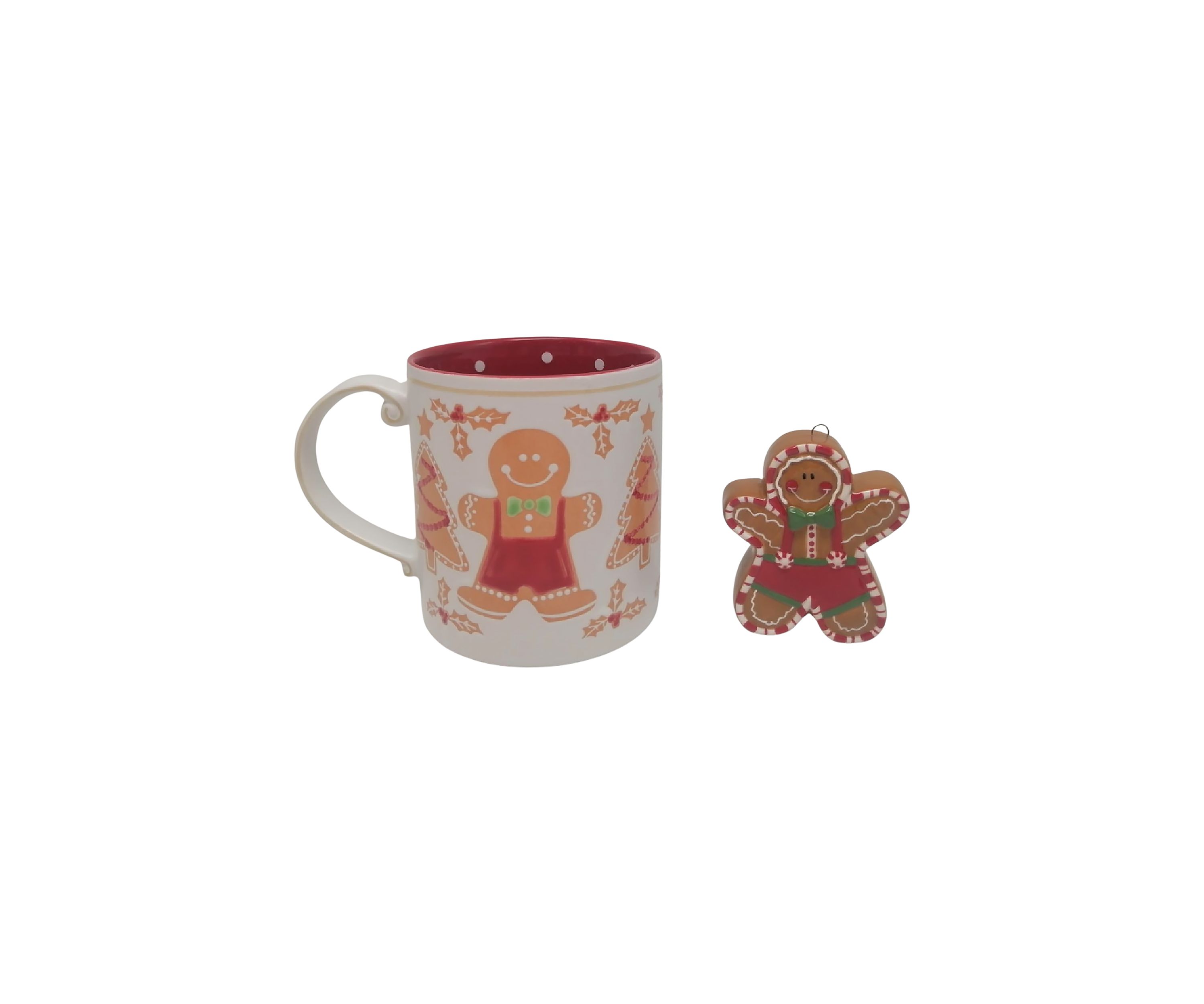 Gingerbread Man Mug and Ornament Set