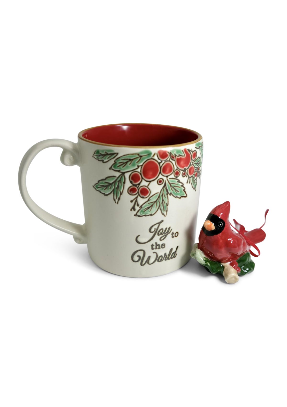 "Joy to The World" Ceramic Mug and Ornament Gift Set