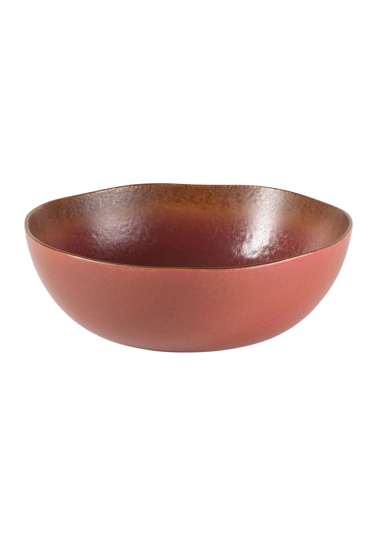 	  Palermo Sun Reactive Glaze Dinnerware Paprika Red 2-Piece Serving Set 