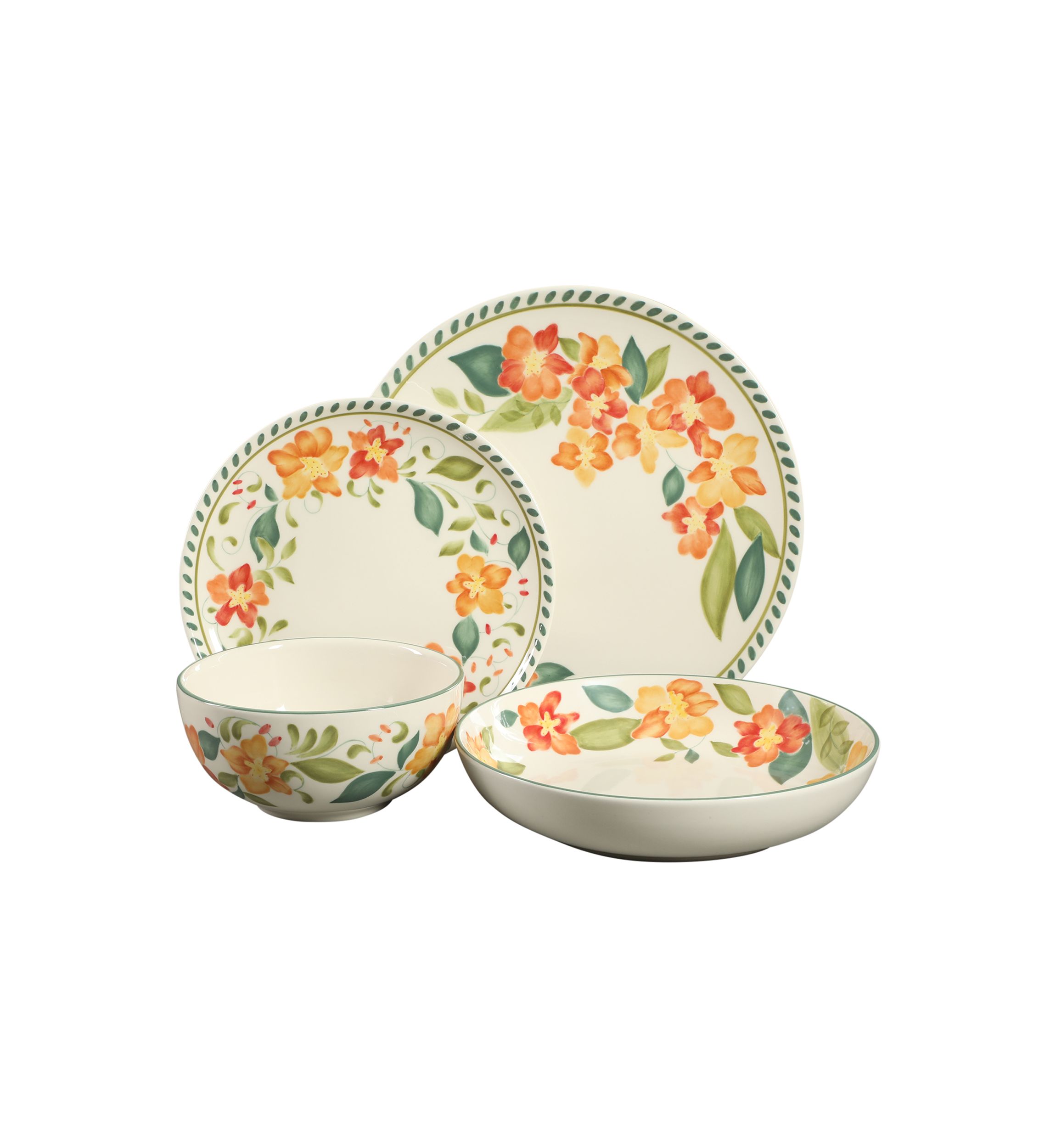 Cassia Bud Handpainted Salad Plate