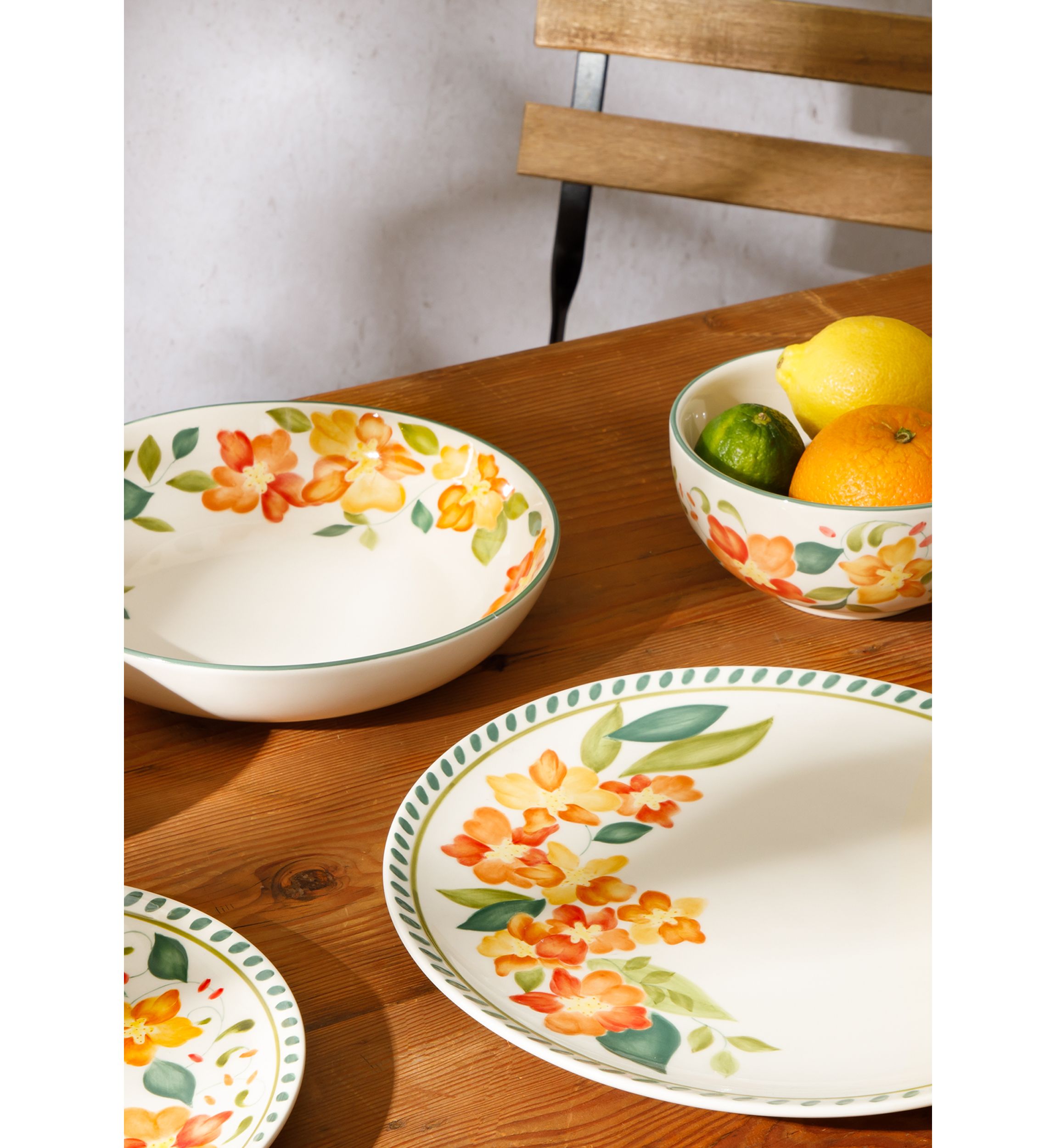 Cassia Bud Handpainted Salad Plate