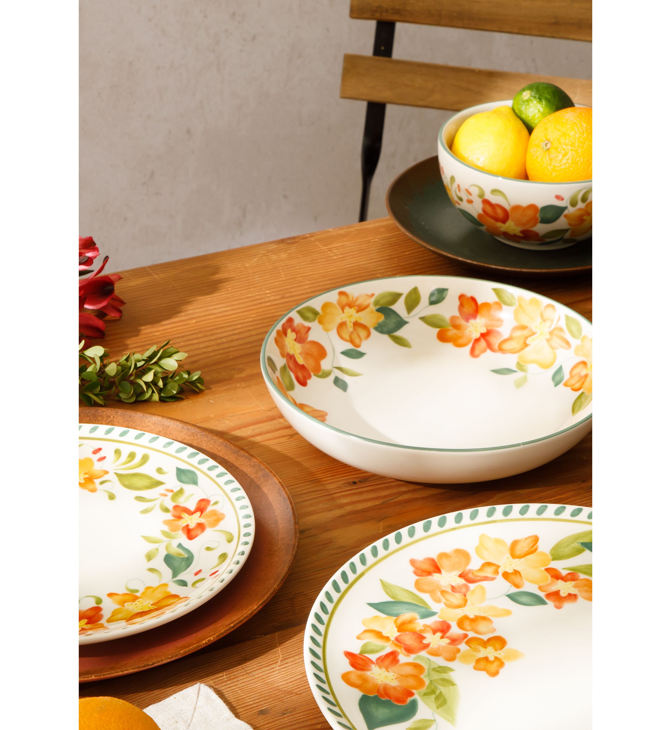 Cassia Bud Handpainted Salad Plate