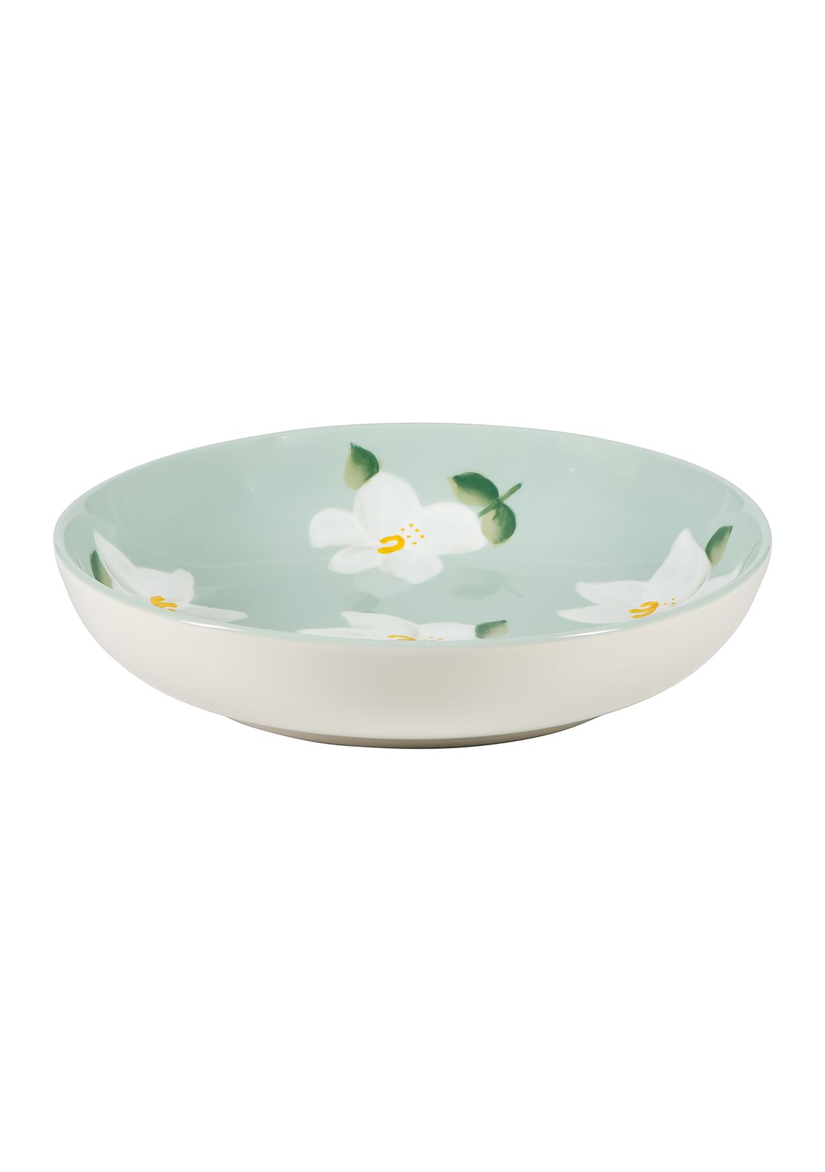  Magnolia Bloom Handpainted 9 Dinner Bowl