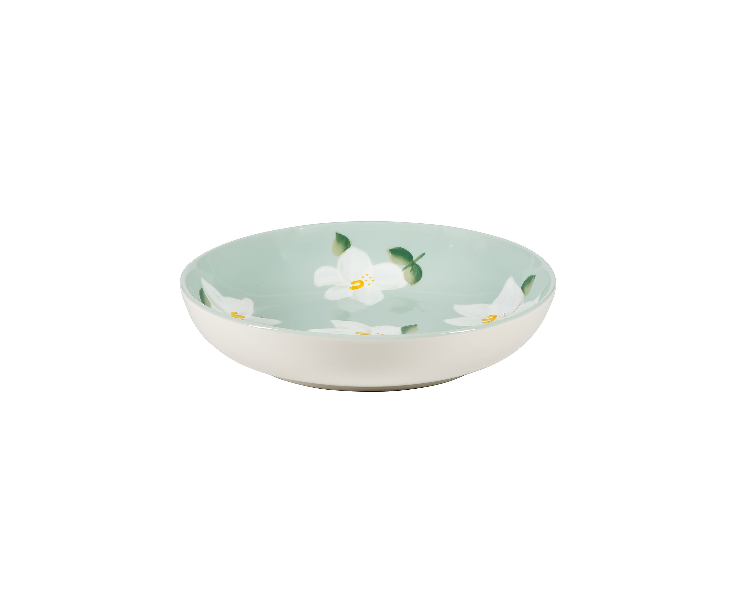  Magnolia Bloom Handpainted 9 Dinner Bowl