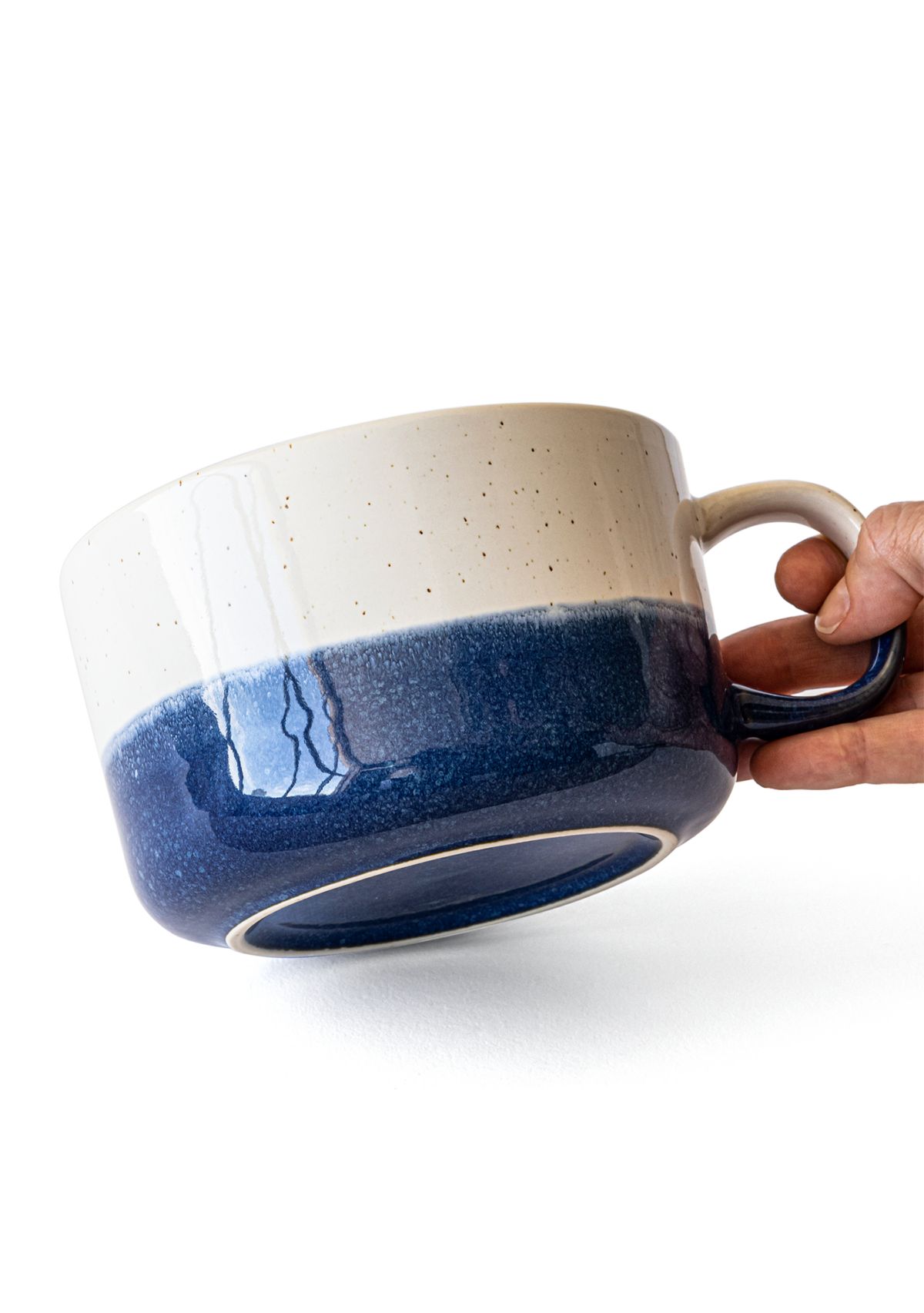 Reactive Painted Souper Mug