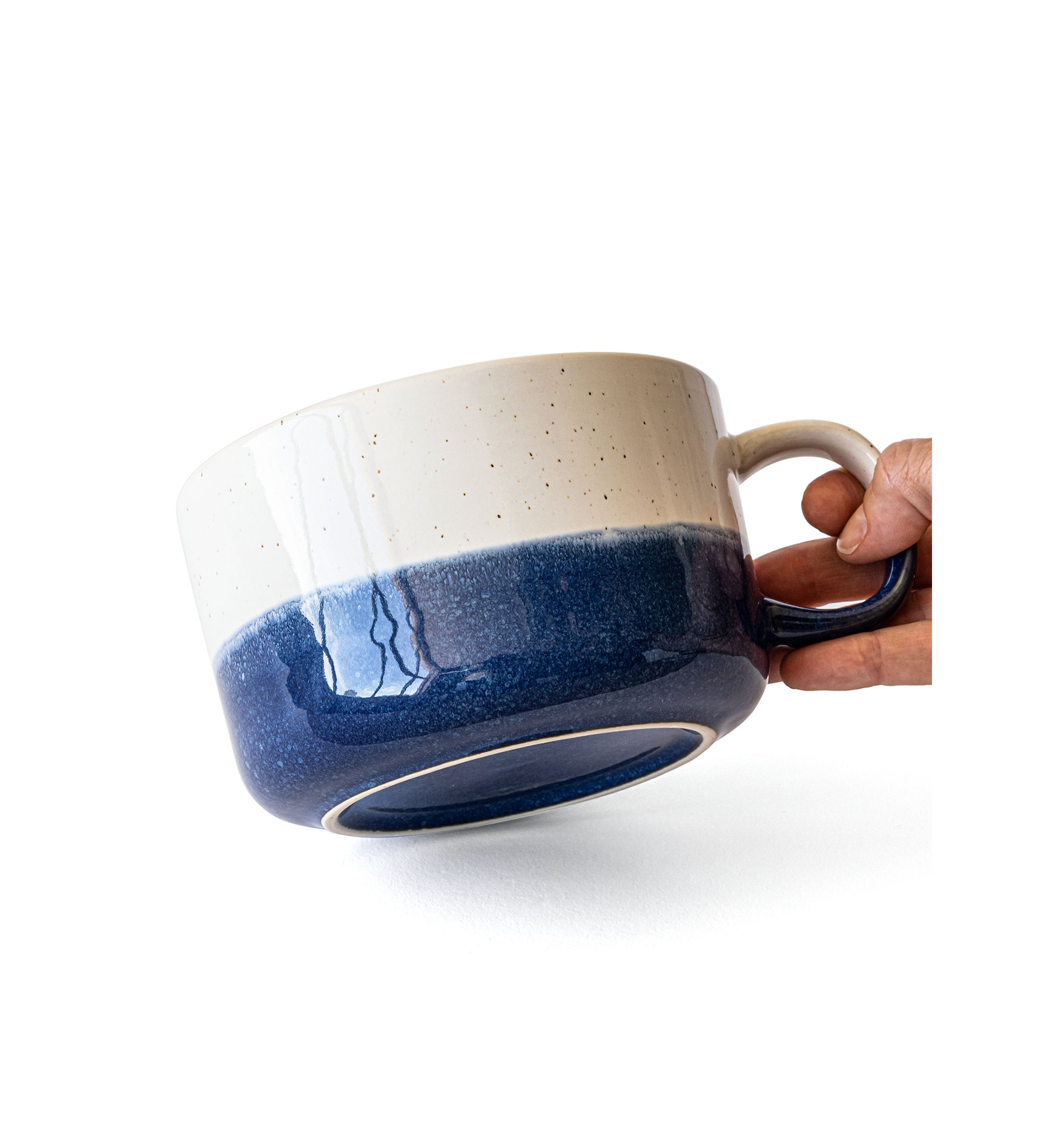 Reactive Painted Souper Mug