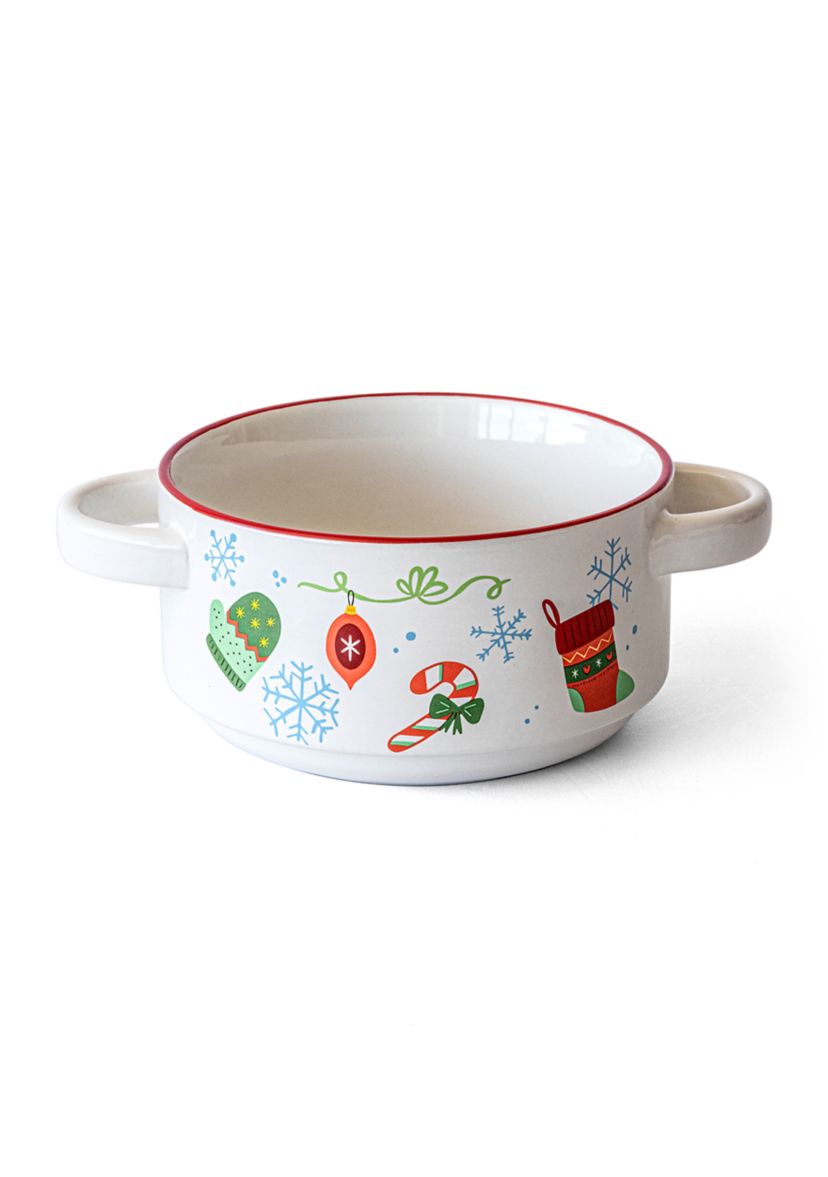 Vintage Christmas Design Souper Mug