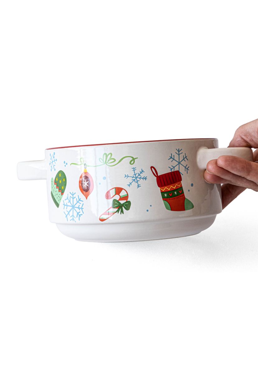 Vintage Christmas Design Souper Mug