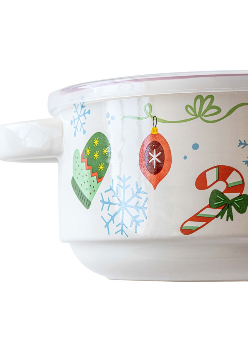 Vintage Christmas Design Souper Mug