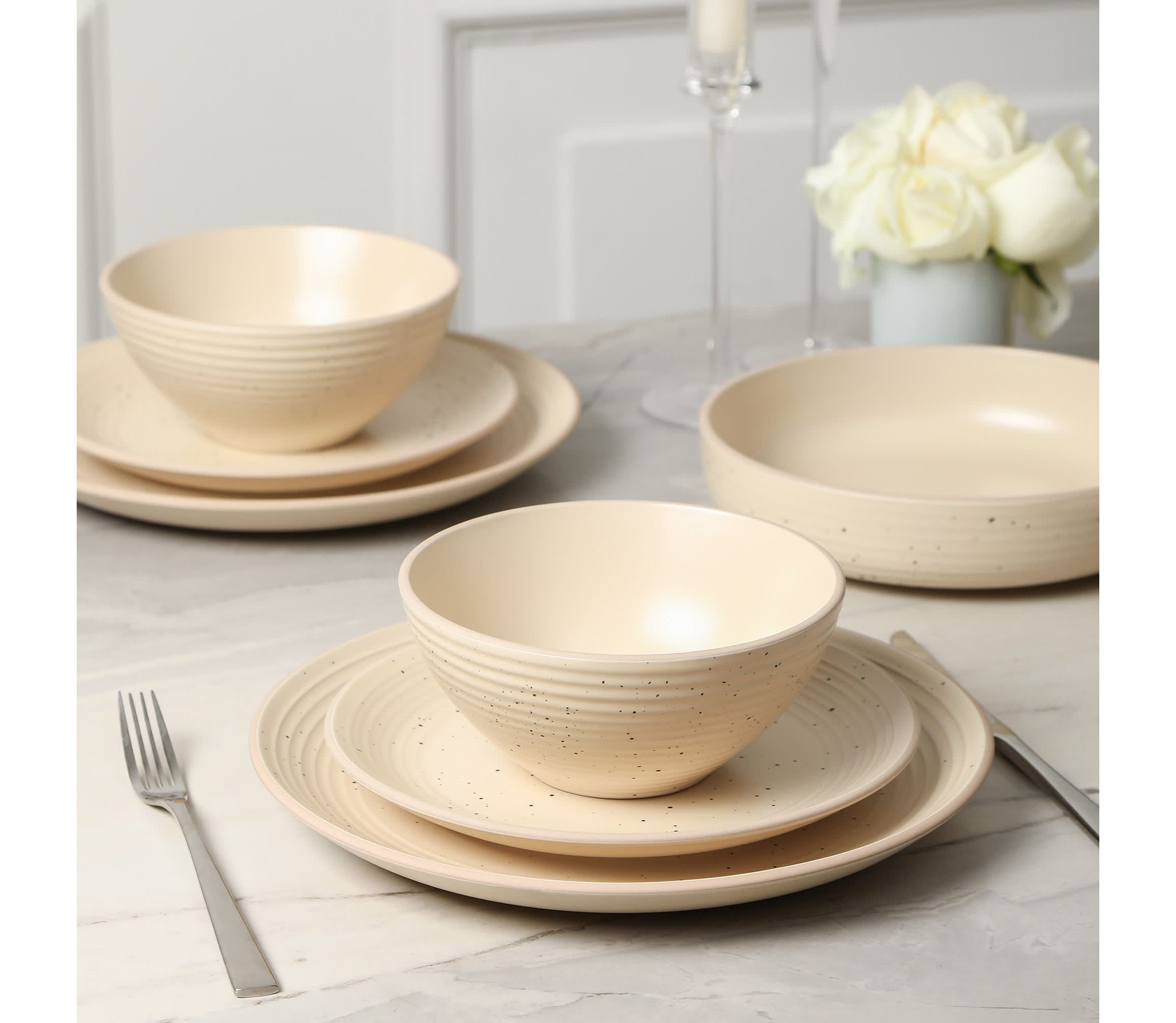 Amber 12 pcs Dinnerware Set