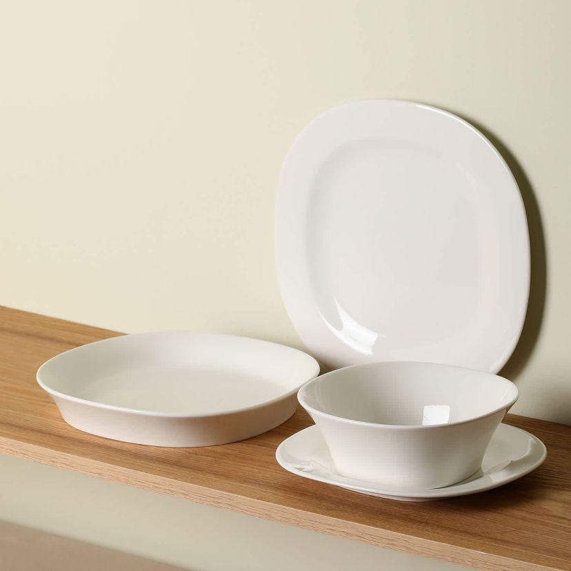 Quadro 4 pcs Dinner Plate Set