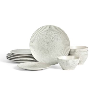 Stone Lain Arlo 12 pcs Dinnerware Set, White