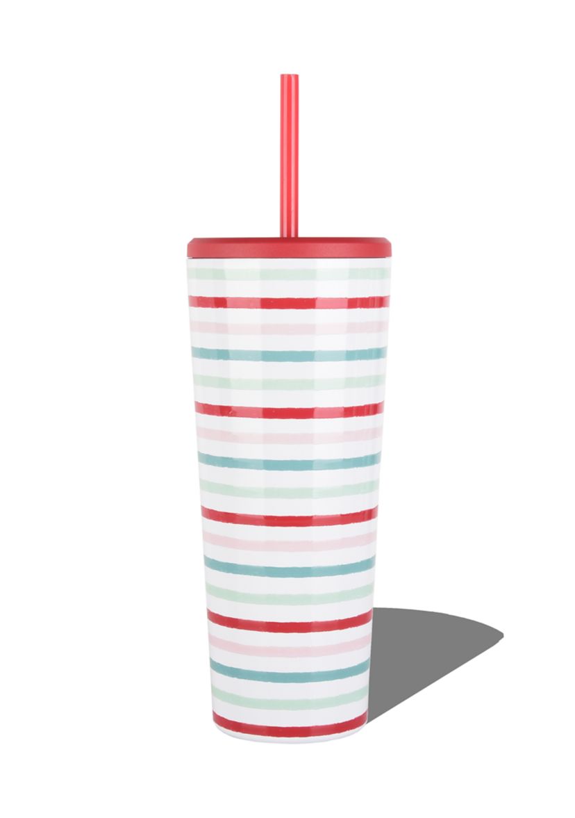 Candy Cane Stripe 24 Ounce Tumbler