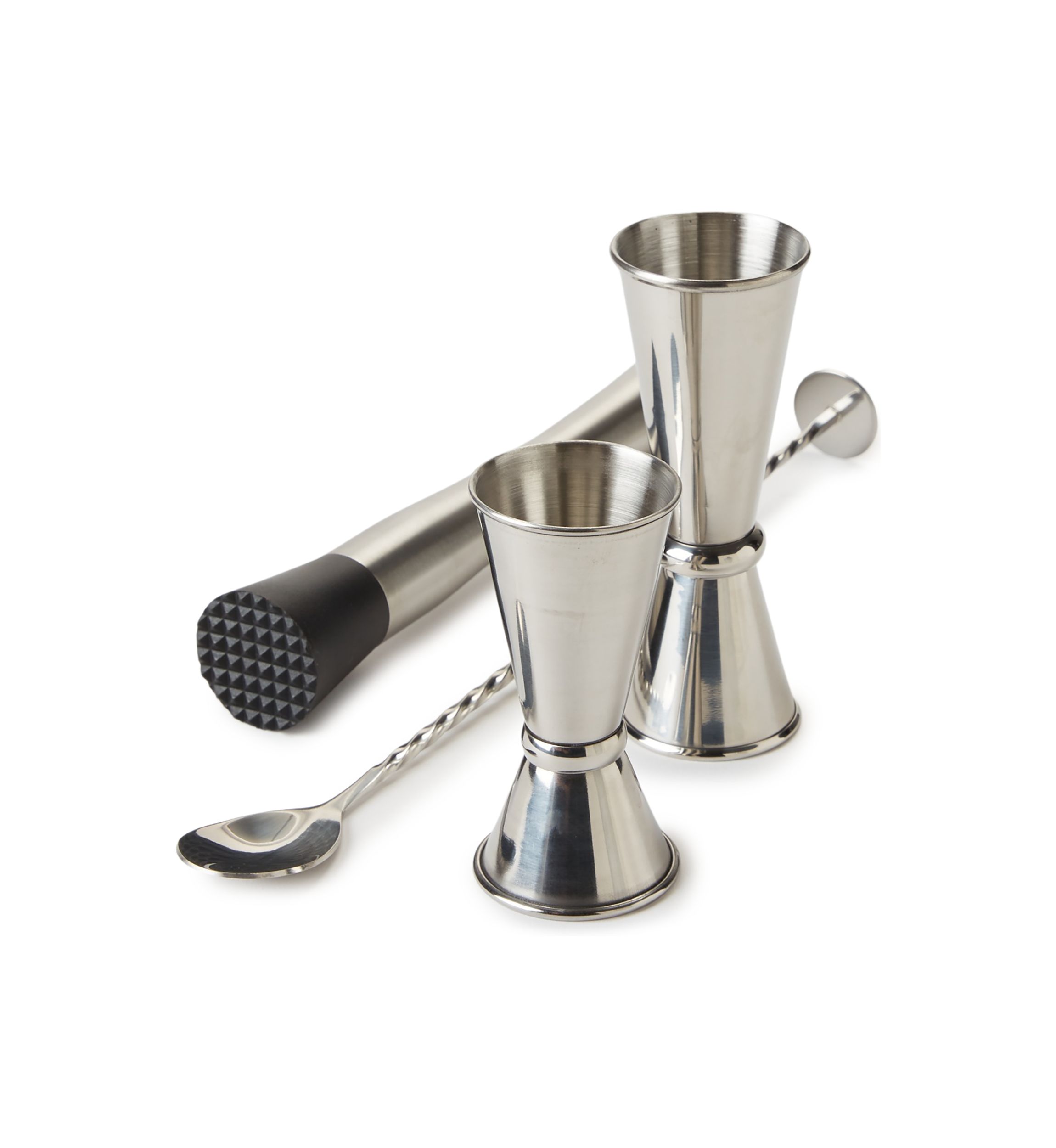 6-Piece Silver Classic Muddler Set