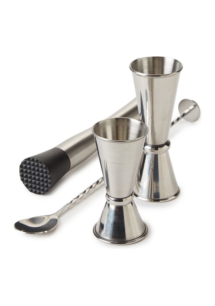 6-Piece Silver Classic Muddler Set