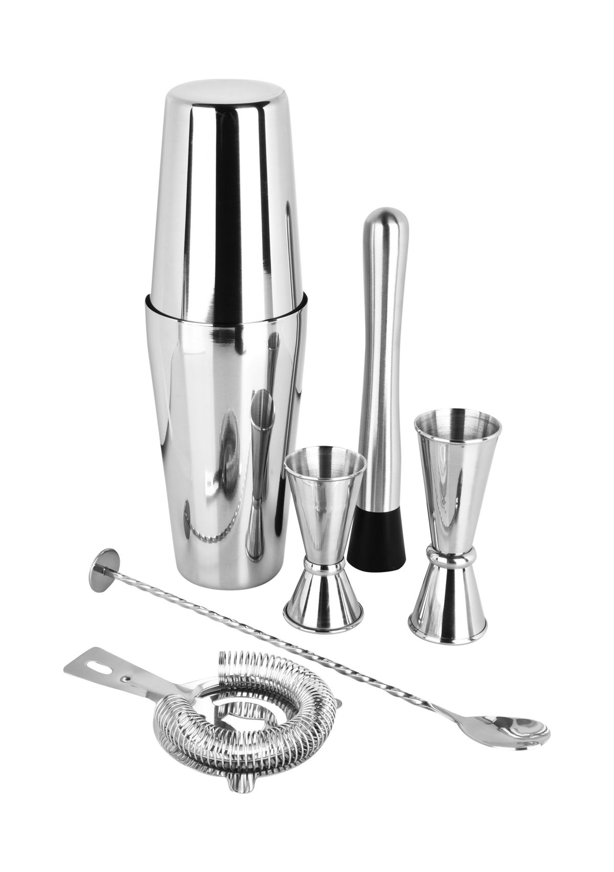 6-Piece Boston Silver Muddler Set