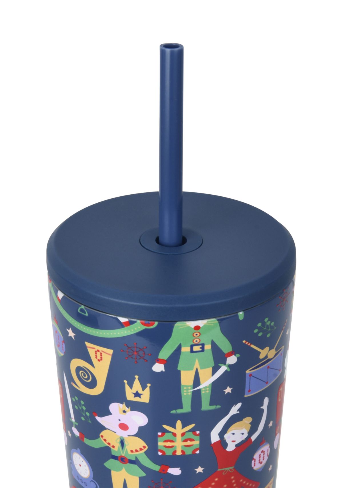 24 oz Navy Nutcracker Ballet Insulated Straw Tumbler