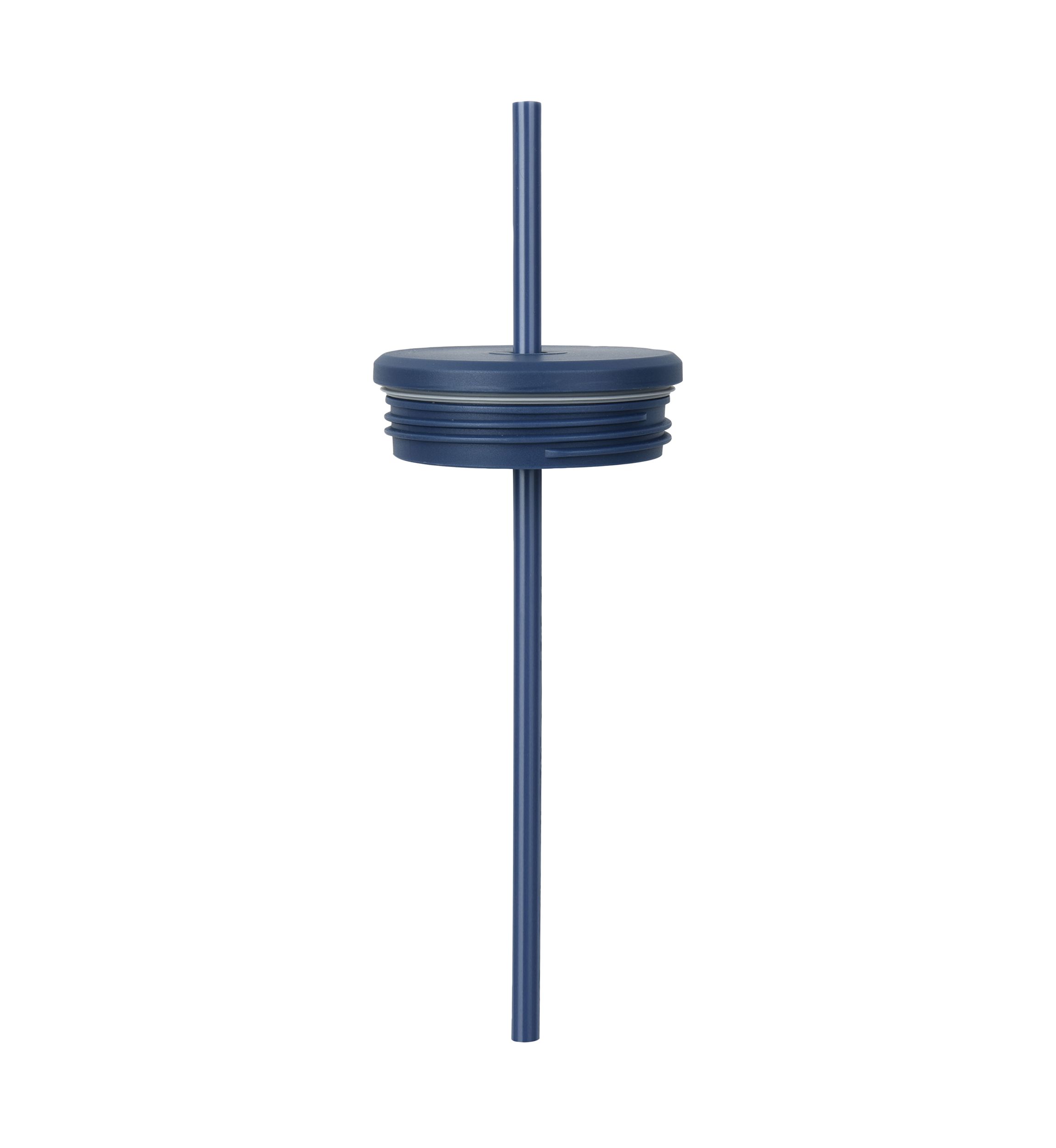 24 oz Blue Bow and Lattice Insulated Straw Tumbler