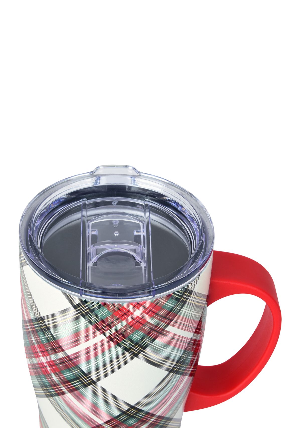 Holiday Themed Insulated Tall Coffee Mug with Lid