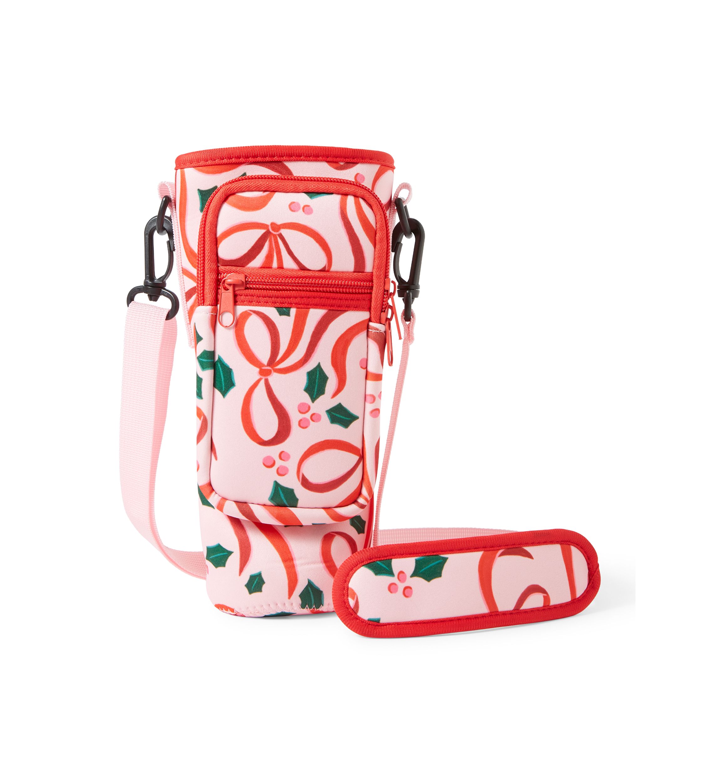 Pink Bows Sip and Sling Drink Carrier