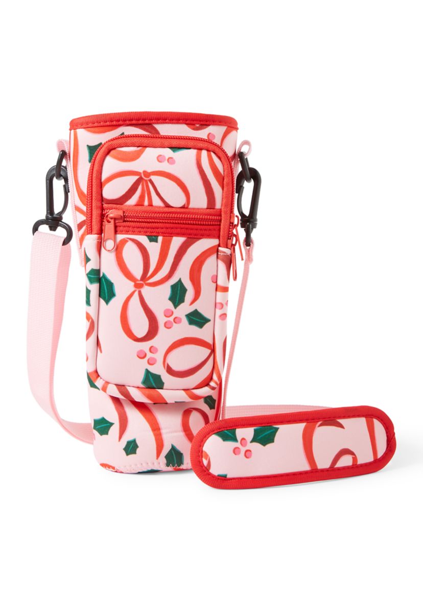 Pink Bows Sip and Sling Drink Carrier
