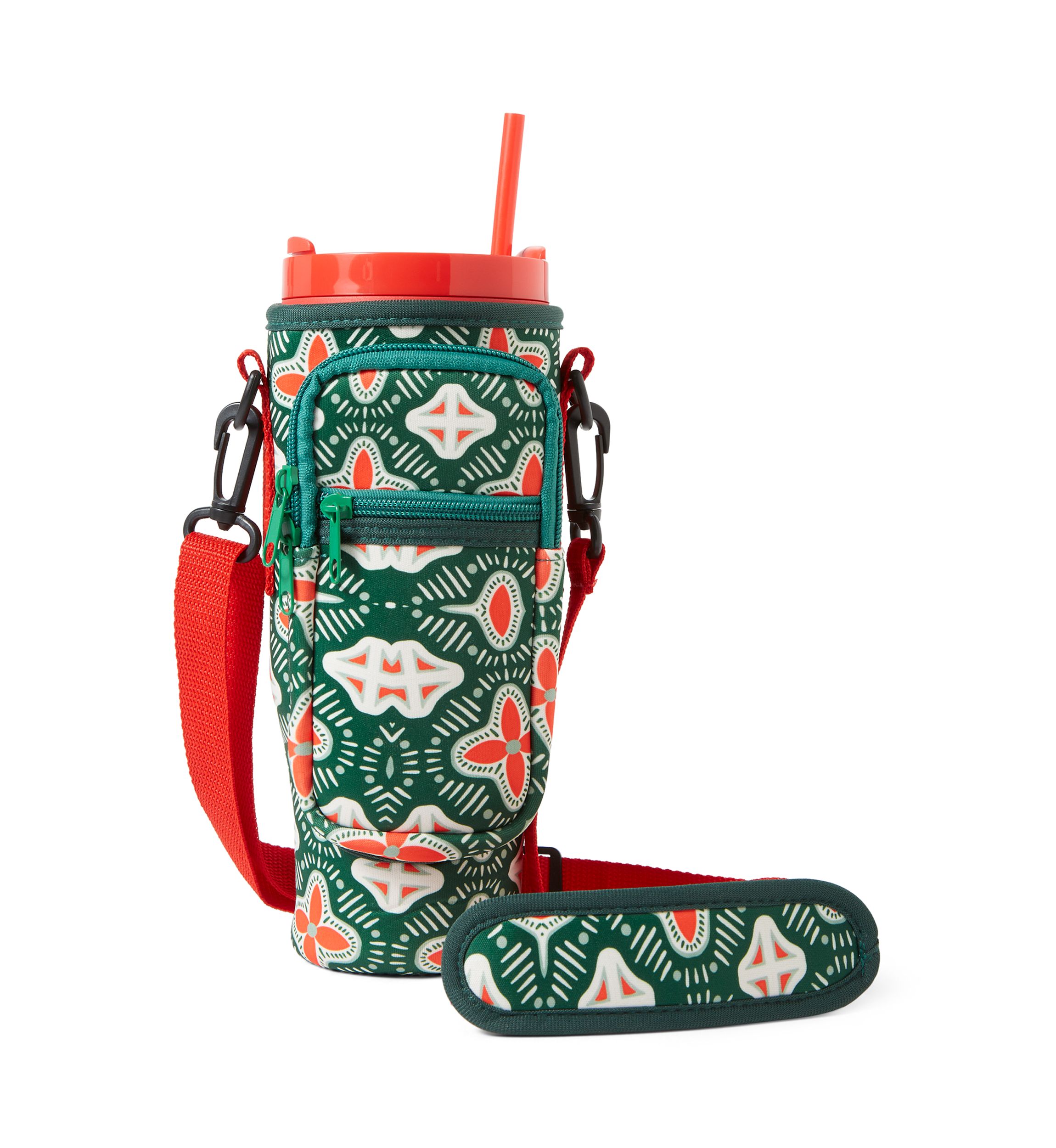 Holiday Medallion Sip and Sling Drink Carrier