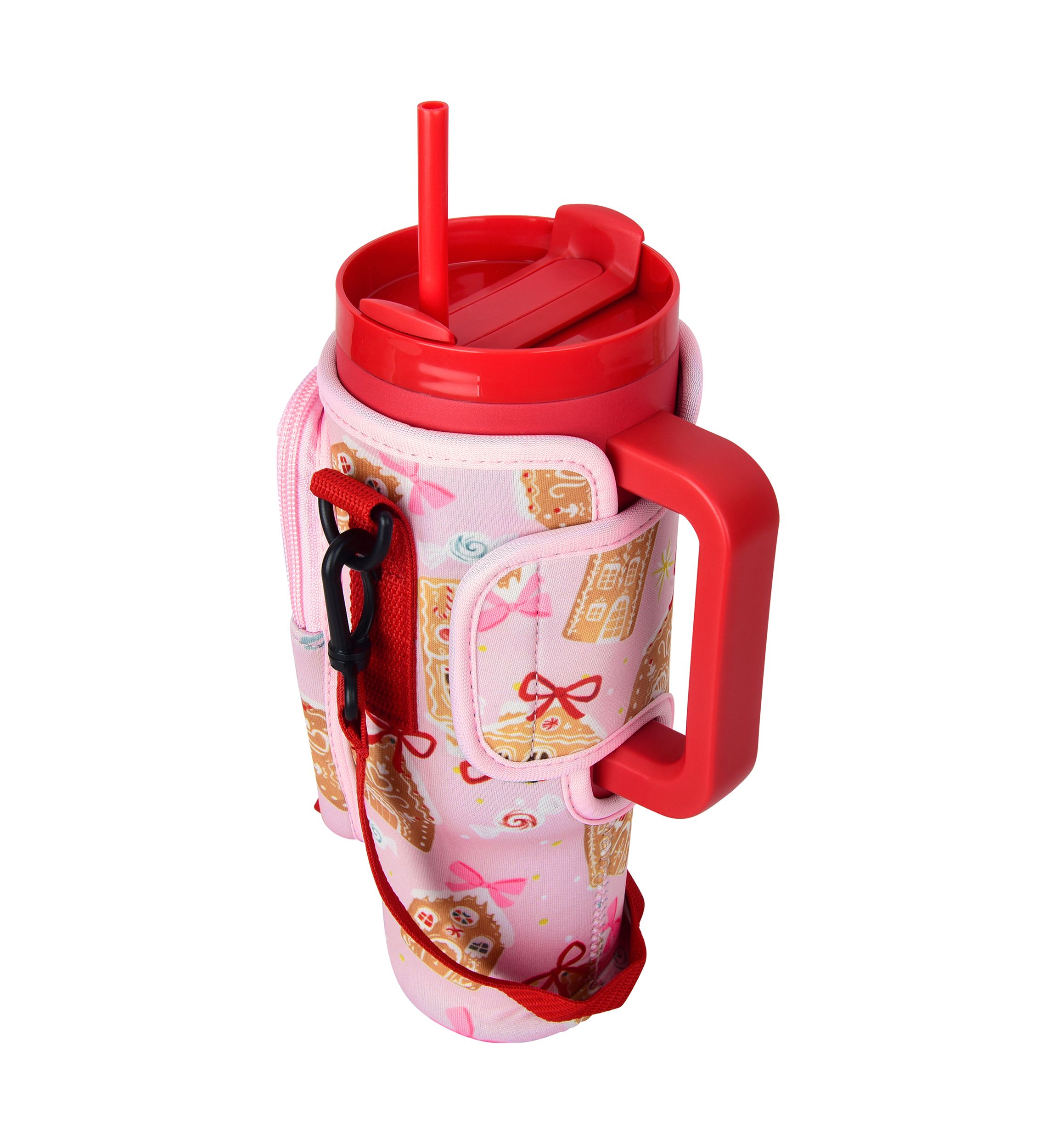 Gingerbread House Sip and Sling Drink Carrier 