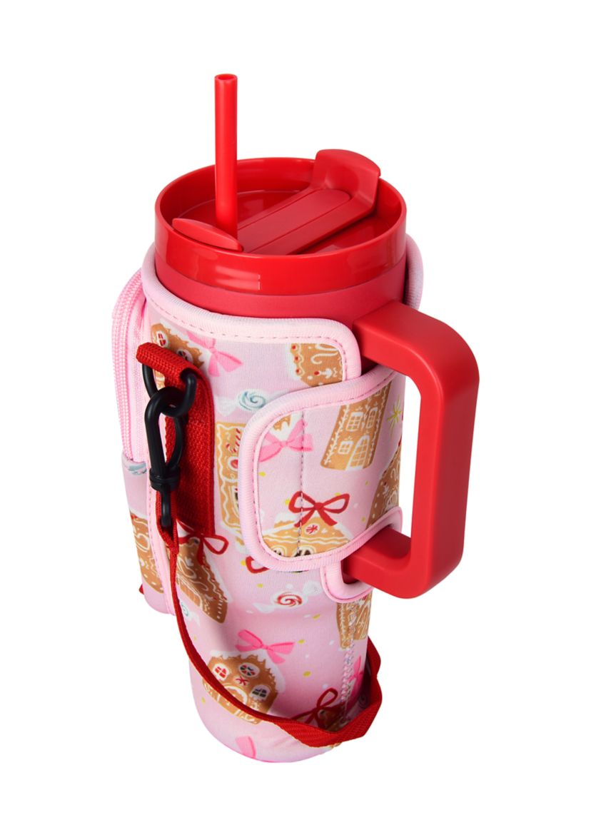 Gingerbread House Sip and Sling Drink Carrier 