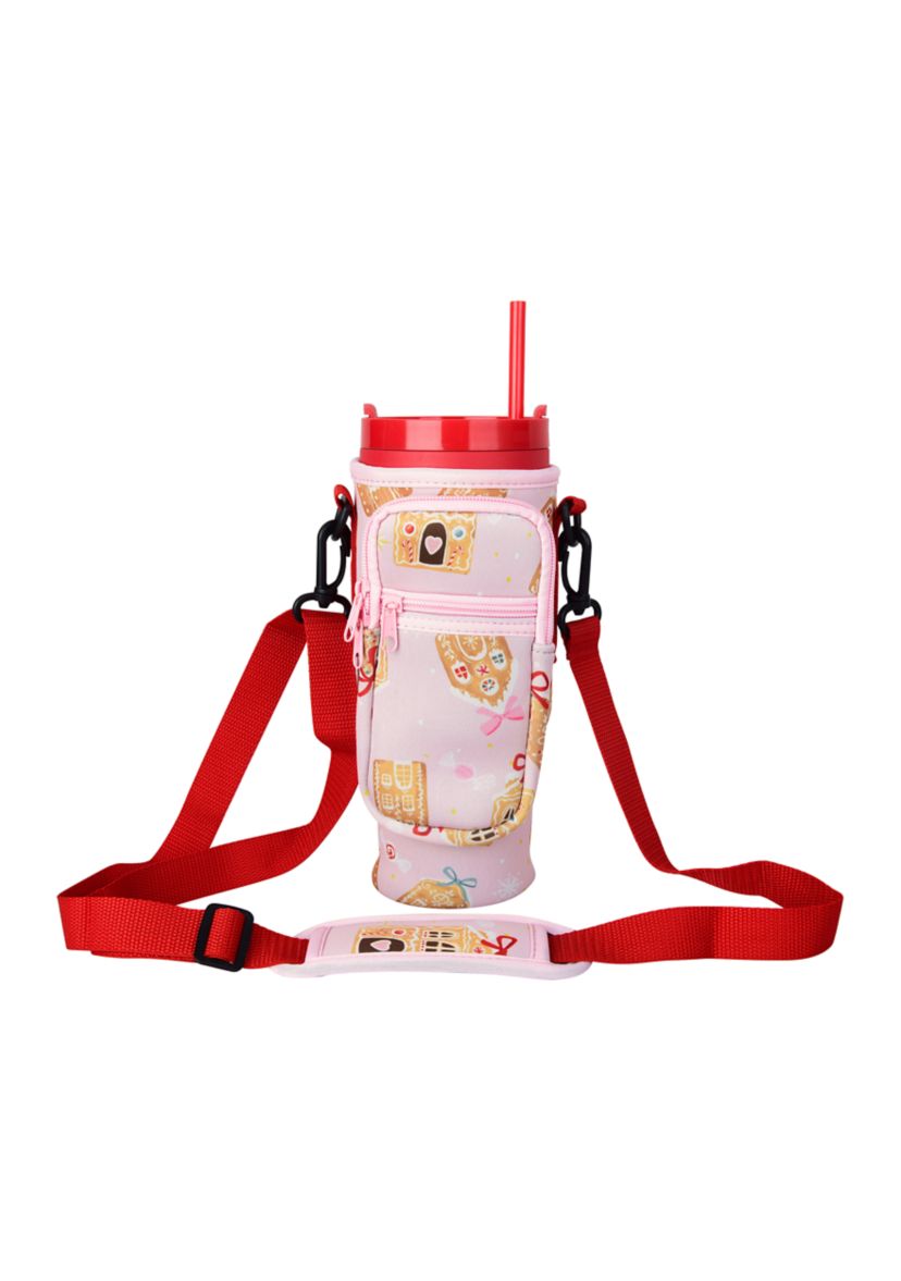 Gingerbread House Sip and Sling Drink Carrier 