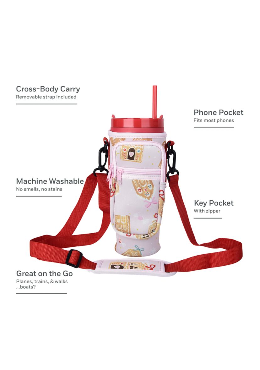 Gingerbread House Sip and Sling Drink Carrier 