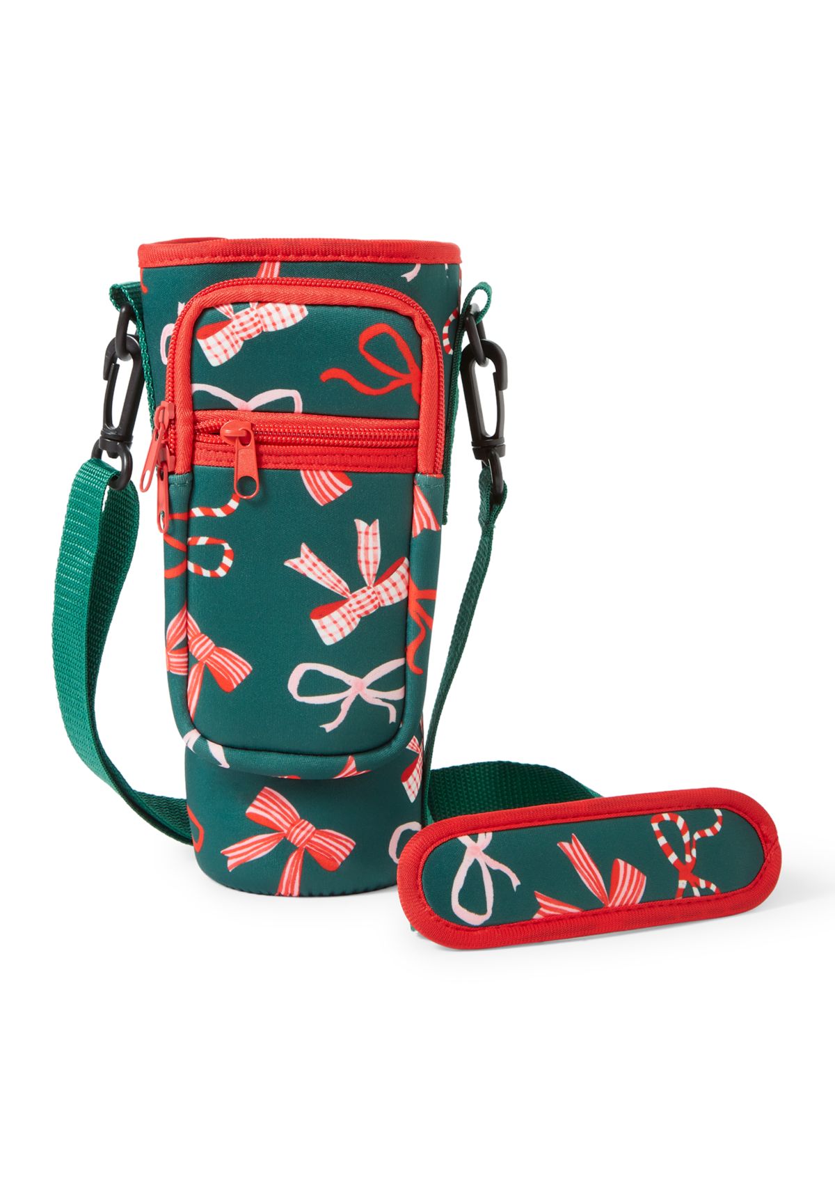 Christmas Bows Sip and Sling Drink Carrier