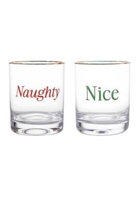 Elite Global Brands Christmas Glass Drinkware Set