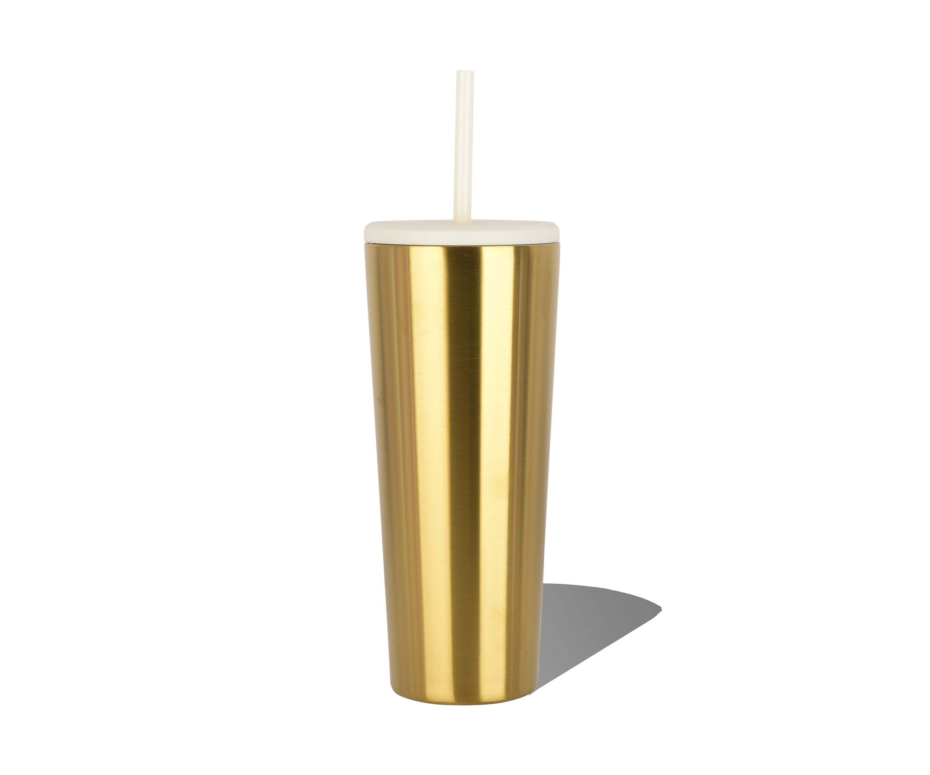 24 oz Straw Tumbler - Gold PVD